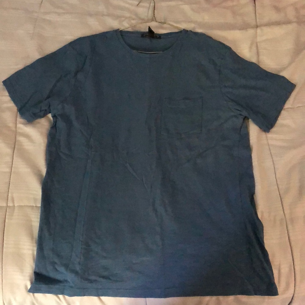 Blue Pocket Tee Shirt